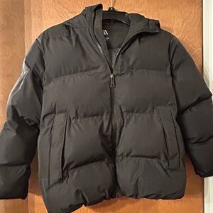 Girls Zara Black Puffer Coat Size 8/9